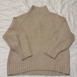 Maeve oversized mock neck sweater